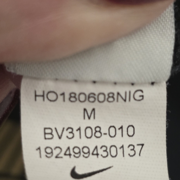 Nike Sportswear Just Do It Leggings Womens Medium Black Gold Floral Swoosh BV310 - Picture 9 of 11